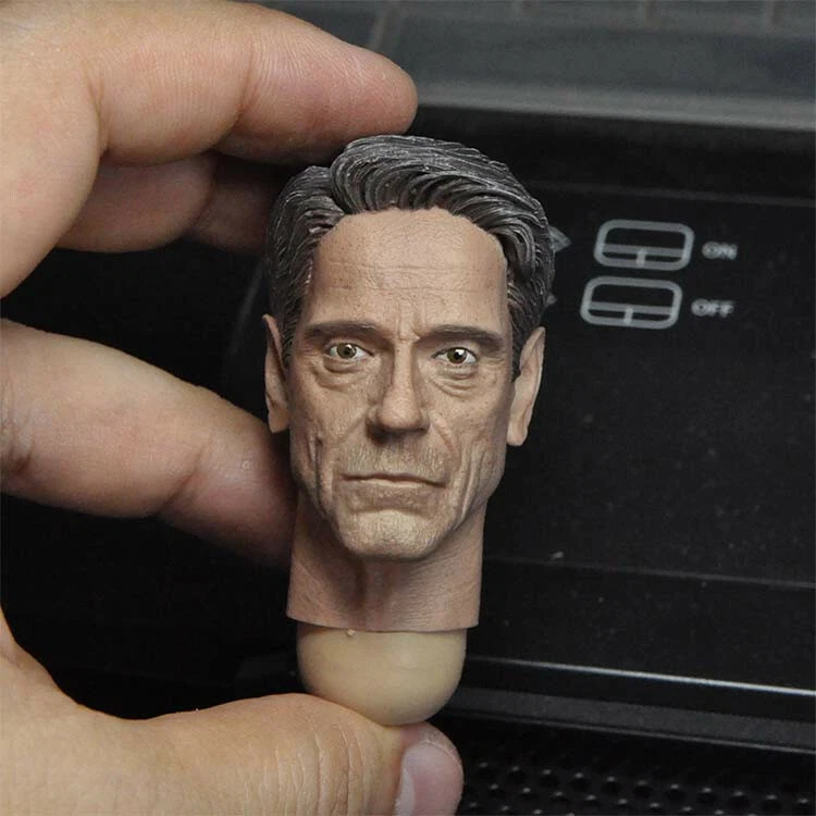 Delicate Paint 1/6 Scale Butler Alfred Jeremy Irons Head Sculpt Fit 12" Figure - Image 1 of 3