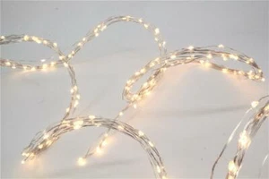 LED Regen 180 LED, Silberdraht, warmweiß - Bild 1 von 5