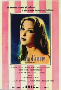 Original vintage poster print SINFONIA D'AMORE FILM 1955 - Picture 1 of 1