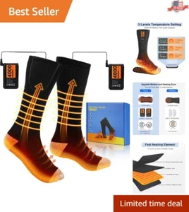 Winter Electric Heated Socks with 3 Temperature Settings for Outdoor Activities - Picture 1 of 9