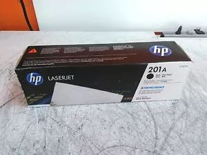 New HP LaserJet 201A CF400A Black Print Cartridge Sealed Torn Box - Picture 1 of 7