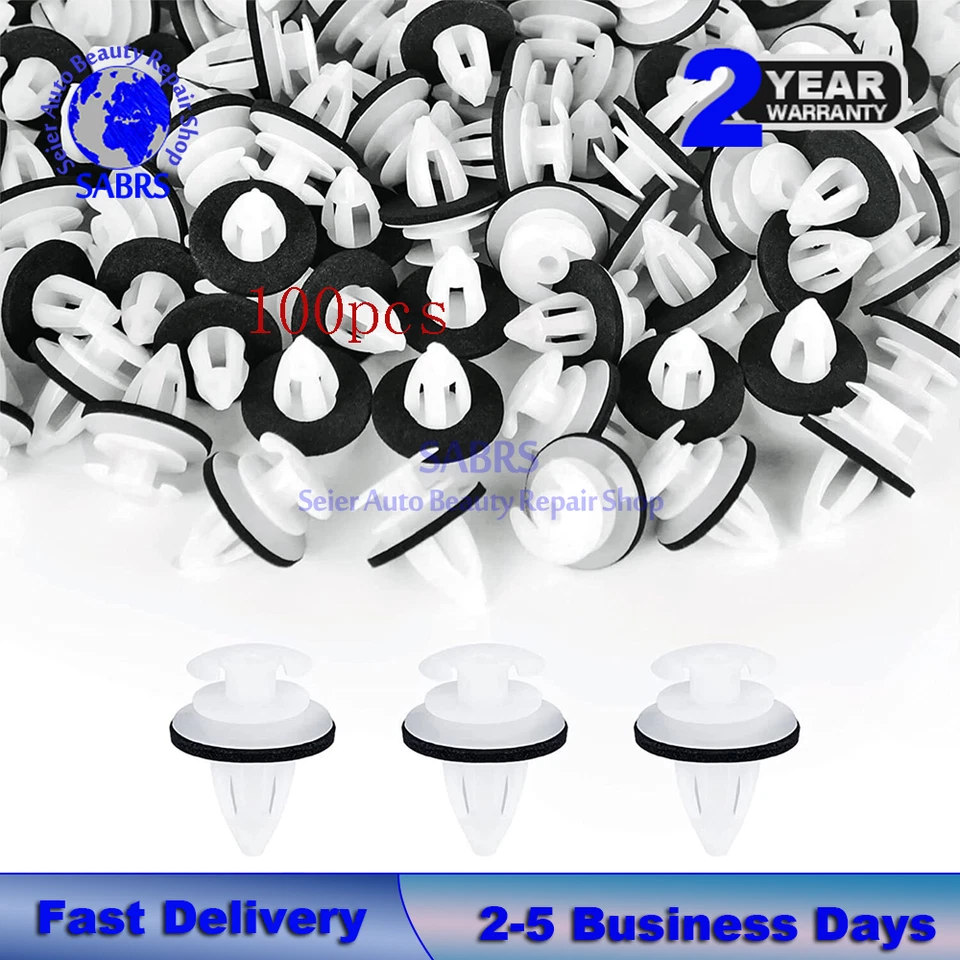 100pc Door Panel Clips For BMW 3/5/7 E36 E34 E46 E38 E39 X5 M3 M5 Z3 51411973500 - Image 1 of 4