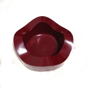 Helit Sinus Stapelaschenbecher x 1 Designed by Walter Zeischegg Dunkelrot Germany - Bild 1 von 11