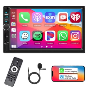 Radio MP5 7" Doble 2 Din Coche Estéreo Apple CarPlay Andriod Auto BT Pantalla Táctil - Imagen 1 de 23