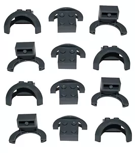 😀 LEGO 12 x MUDGUARD dark grey NEW for city car van wheels wheel arch 😀 - Picture 1 of 3