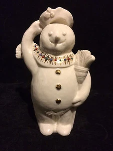 Muñeco de nieve alegre Lenox China Jewels Snowpeople - Imagen 1 de 1