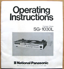 PANASONIC SG-1030L MUSIC CENTRE FULL SCHEMATIC & OPERATING INSTRUCTIONS