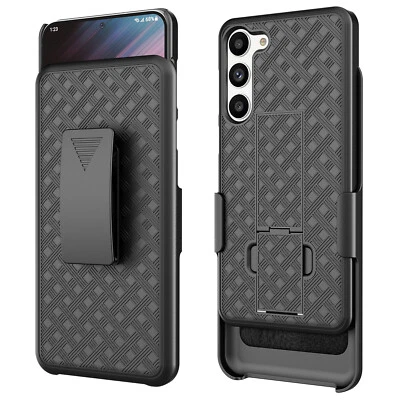 For Samsung Galaxy S23 Ultra/S22/S21/S20 FE 5G Phone Case Belt Clip w/Kickstand - Image 1 of 4