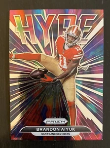 2021 Panini Prizm #H-8 Brandon Aiyuk Hype San Francisco 49ers - Picture 1 of 2