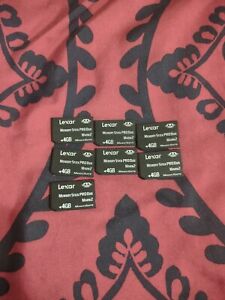 Lot Of 7 Lexar Memory Stick pro duo 4gb For Sony Camera /Sony  PSP Magic Gate