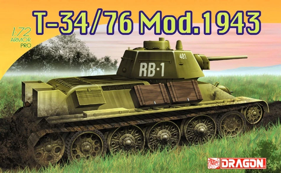 Dragon T 34/76 MOD 1943 KIT 1:72 - Immagine 1 di 1