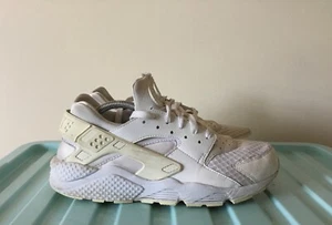 Nike Mens Air Huarache 318429-111 White Running Shoes Sneakers Size UK 10 - Picture 1 of 8