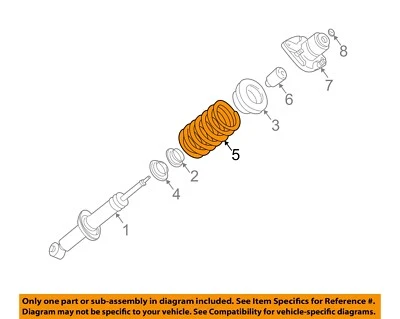 Used Rear Suspension Strut fits: 2000 Volkswagen Passat Rear AWD thru VIN 049999 Foto 1 de 3