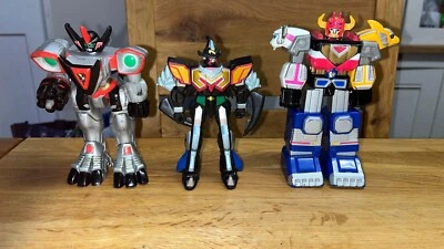 Power Rangers 2000 Time Force Q-Rex -Mystic Force -Lost Galaxy Megazord's 5"  - Image 1 of 4