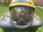 Msa Gallet Ex- Firefighter Issue Yellow F1 Xf Helmet