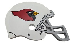 Casco de fútbol americano hecho a mano de madera ARIZONA CARDINALS colgante de pared - Imagen 1 de 3