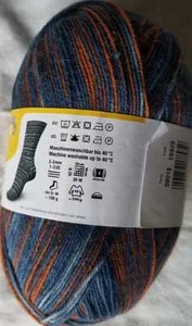 Regia 4-fädig / 4-lagig Farbe 09018 - Blautöne und Terrakotta - Bild 1 von 1