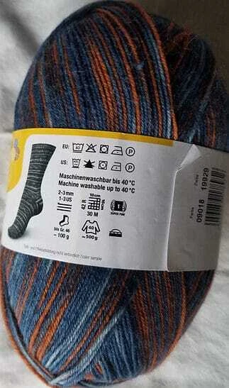 Regia 4 hilos / 4 capas color 09018 - tonos de azul y terracota Foto 1 de 1