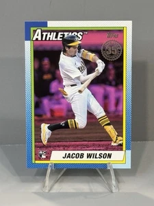 2025 Topps Series 1 Jacob Wilson 1990 Topps Baseball 35th Anniversary Pink RC SP - Picture 1 of 2