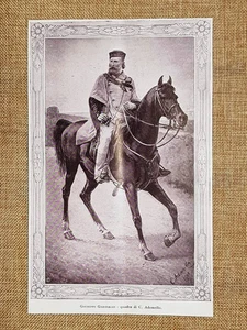Giuseppe Garibaldi zu Pferd Historisches Gemälde von Carlo Ademollo Druck von 1932 - Bild 1 von 1