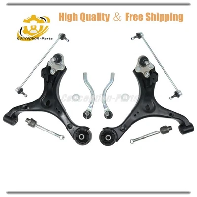 8Pc Suepsnion Front Lower Control Arms Sway Bar Tie Rods For 2016-2022 Acura ILX - Изображение 1 из 4