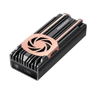 GRAUGEAR Externes Gehäuse für M.2 NVMe SSD, PCIe4.0, 40Gbit - Bild 1 von 4