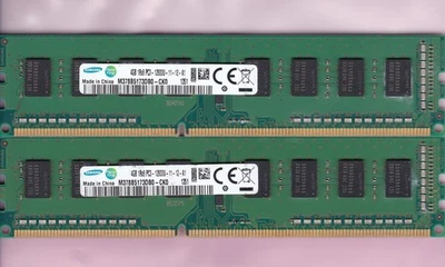 8GB 2x4GB PC3-12800 SAMSUNG M378B5173DB0-CK0 DDR3-1600 Desktop Ram Memory Kit - Image 1 of 4