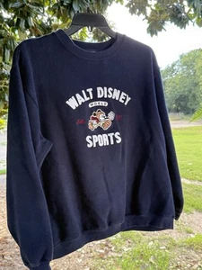 Walt Disney World Sweatshirt Größe Large dunkelblau Mickey Mouse Sport EST 1971 - Bild 1 von 11