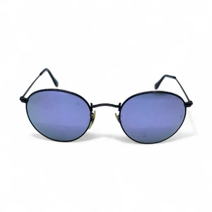Ray-Ban RB3447 Sonnenbrille rundes Metall schwarzes Gestell flieder lila verspiegelte Gläser 50-21 - Bild 1 von 12