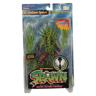 Figura de acción de colección Todd McFarlane Exo-Skeleton Spawn 1996 edición de lujo ~ verde Foto 1 de 4