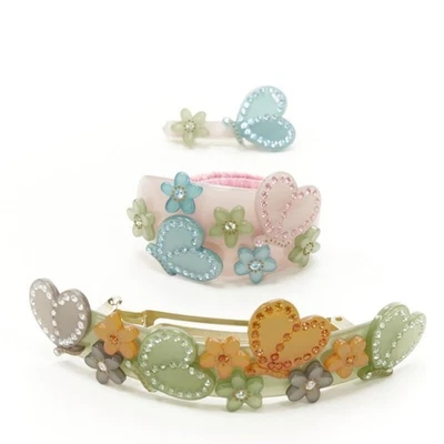 CHIC & MODE Alexandre Zouari cristales florales mariposa pasador corbata de pelo clip X3 Foto 1 de 4