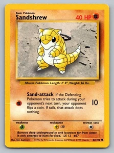Pokemon TCG Base Set Sandshrew 062/102 - Bild 1 von 2