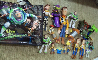 Lote Surtido Disney Pixar Toy Story Figura Juguetes y Toy Story Bolsa de Transporte LOTE Foto 1 de 4