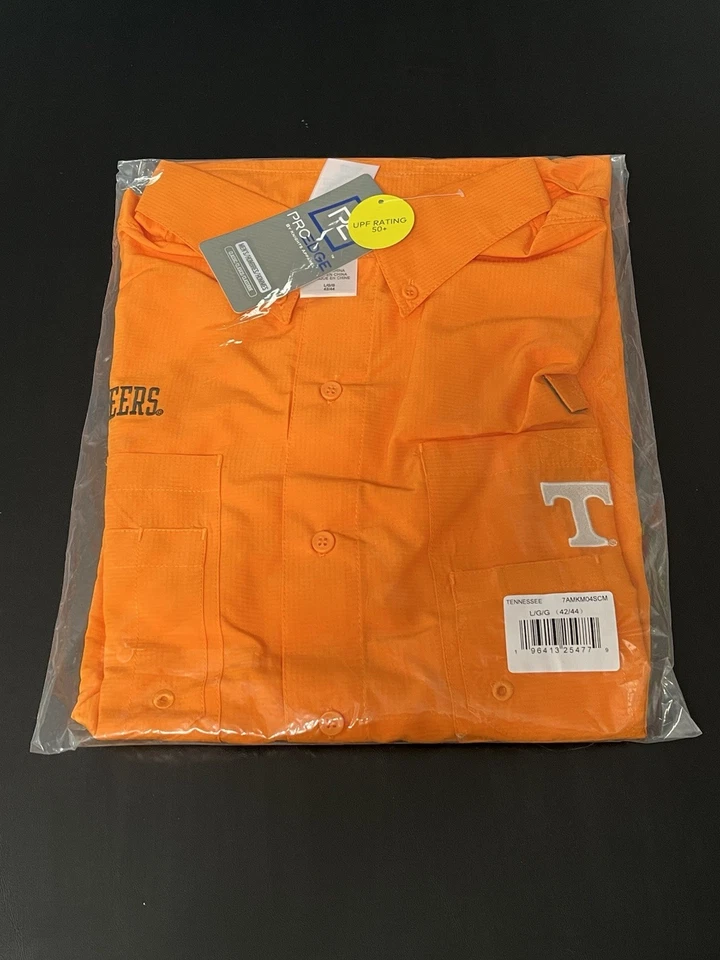 Nueva Camisa de Pesca ProEdge Tennessee Volunteers Grande Ventilada Ligera UPF 50 Foto 1 de 4