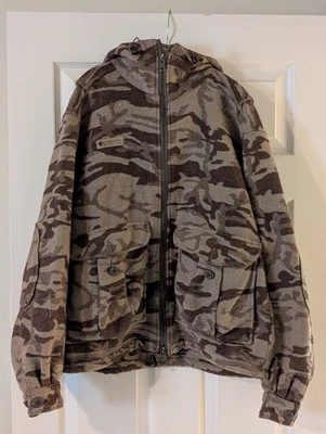 Vintage Columbia Jacket Monarch Pass Gallatin Range Wool Camo Hooded Men’s M - Image 1 of 4