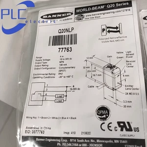 Banner Q20NLP Photoelectric sensor switches brand new free shipping - Picture 1 of 2