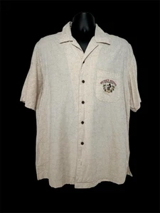 Camisa Hawaiana Parques Disney Mickey Mouse En El Paraíso Todo Jugar Sin Trabajo Vacaciones L - Imagen 1 de 6