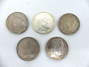 5 Silbermünzen Hindenburg 5 DM - Bild 1 von 2