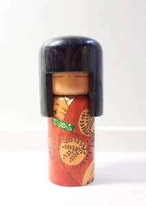 Vintage Japanese Creative SOSAKU Kokeshi doll 20.5cm 8" Kazuo Takamizawa Okappa - Picture 1 of 11