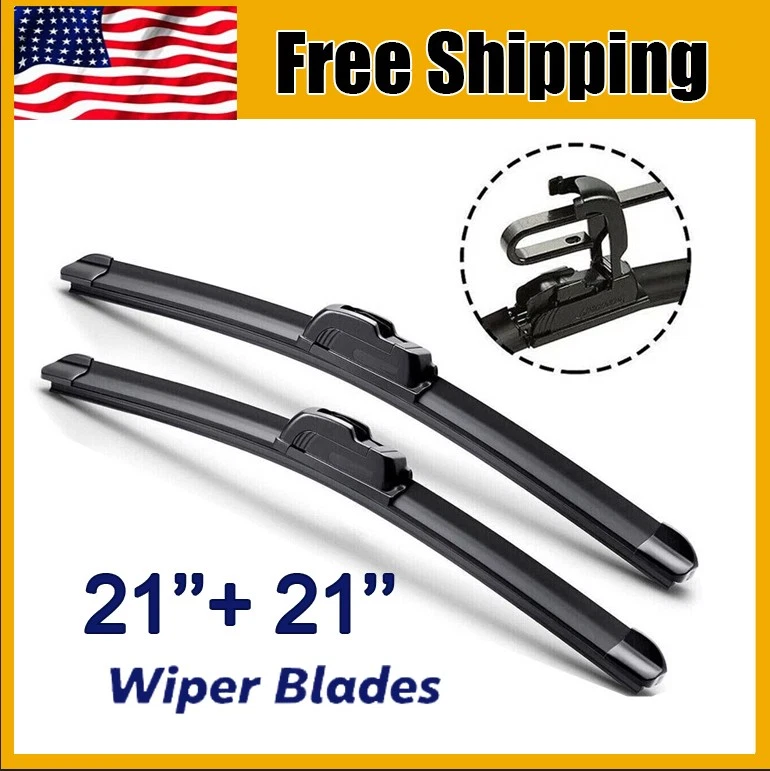 (Set of 2) 21"&21" Fit For Nissan NV3500 2019-2013 Car Windshield Wiper Blades Foto 1 de 4