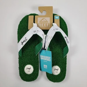 Reef Mulligan II Green Sandals - Golf Ball Turf Shoes - Men's Size 10 - NWT - Picture 1 of 11