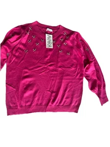 Maglione donna tg Lg Avara Bling magenta nuovo con etichetta - Foto 1 di 5