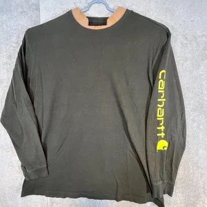 Carhartt Hemd Herren 2XL K231 306 Peat Cotton Langarm Logo Shirt Workwear - Bild 1 von 7