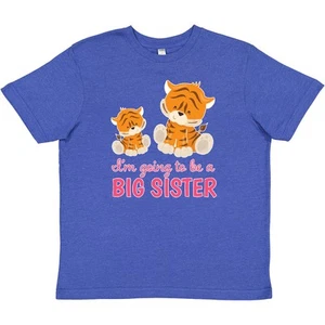 Inktastic I'm Going To Be A Big Sister Youth T-Shirt Children Sis Girl Pink Cats - Picture 1 of 3