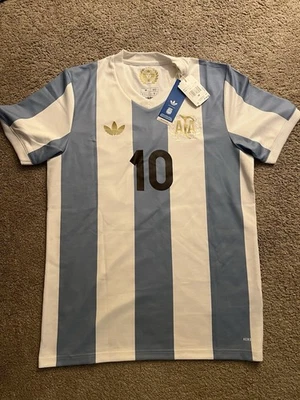 Messi Argentina Team Jersey 50th Anniversary Soccer Shirt Adidas Men Size M NWT - Image 1 of 3