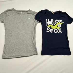 Y2K Hollister T-shirt Lot Sz XS Cap Sleeve SS Top Crewneck Vtg Style - Picture 1 of 10