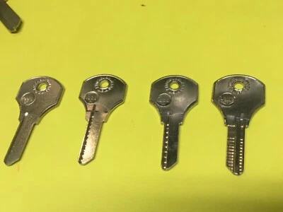 Taylor & ilco brand key blanks, 20KT, 1000X, locksmith, Set of 4 - Image 1 of 4