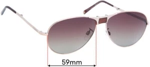 Lentes de repuesto para gafas de sol SFx se adaptan a Chanel 4139-q - 59 mm de ancho - Imagen 1 de 10