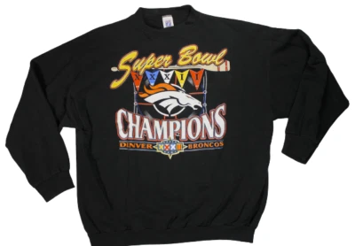 Logo 7 Vintage Shirt Pullover XL Denver Broncos Super Bowl Champions 1998 Sport - Image 1 of 4