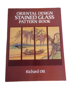 Oriental Design Stained Glass Pattern Book Paperback Richard Ott 1986 - Picture 1 of 2